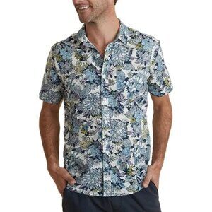 Marine Layer Bolton All Over Vintage Short Sleeve Shirt Floral Sz M